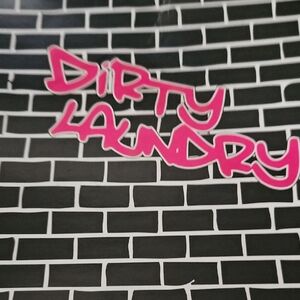 Dirty Laundry Vibrant Pink and Black Design